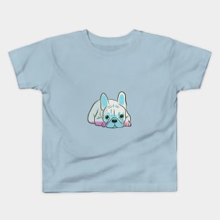 Frenchie Lying down illustration Kids T-Shirt